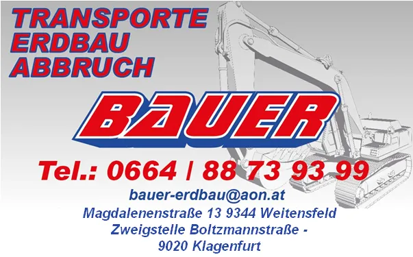 Logo Erdbau Transporte Bauer